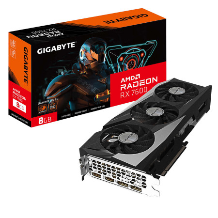 Carte Graphique AMD Gigabyte Radeon RX7600 Gaming OC 8Go