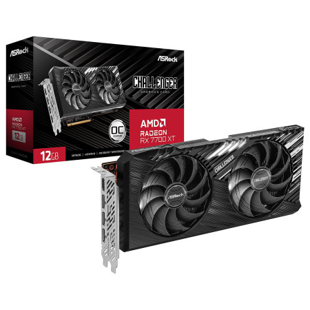 Carte Graphique AMD ASRock Radeon RX 7700 XT Challenger OC 12 Go